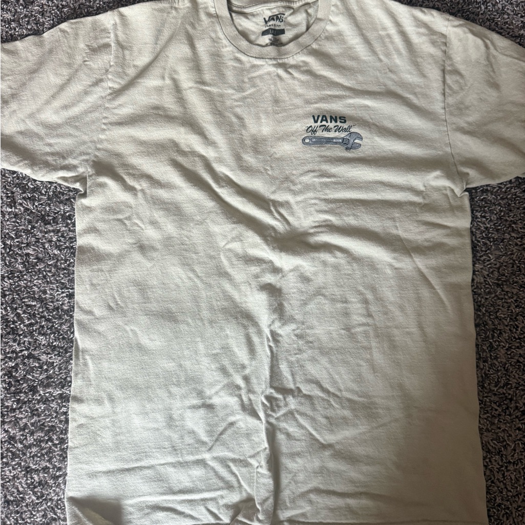 Vans Men’s Sage Green Short Sleeve Logo Tee